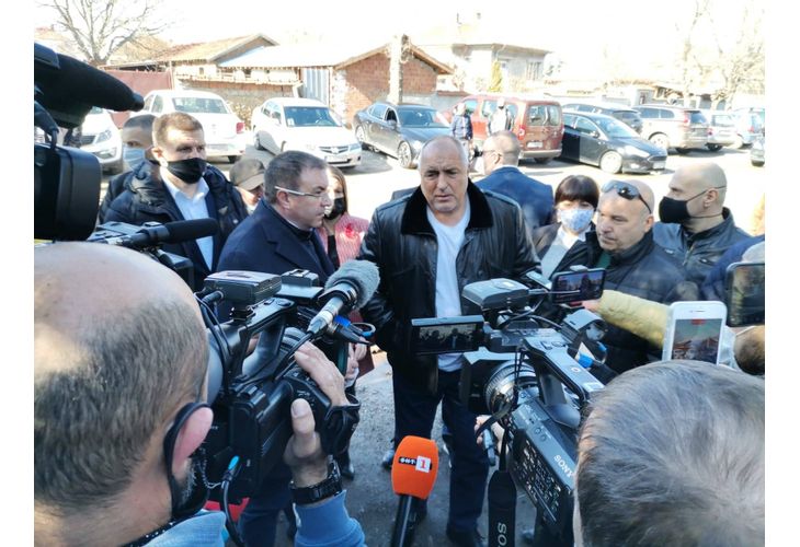 Премиерът Бойко Борисов в село Малево Премиерът Бойко Борисов в село Малево
